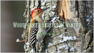 woodpecker habitat in winter