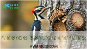 woodpecker physiology and adaptations