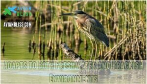 adapts to both freshwater and brackish environments