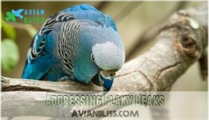 addressing flaky beaks