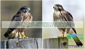 adult and juvenile plumage