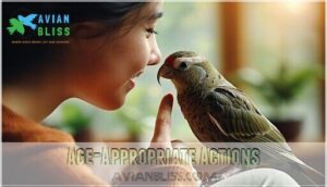 age-appropriate actions