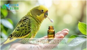 applying vitamin e oil