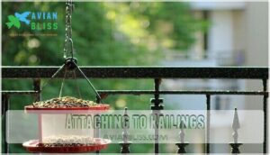 attaching to railings