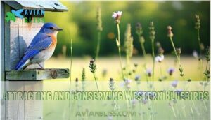 attracting and conserving western bluebirds