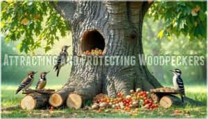attracting and protecting woodpeckers