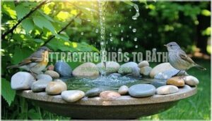 attracting birds to bath