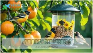 avoiding seed feeders