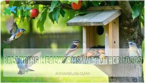balancing mealworms with other foods