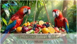 balancing parrot diets
