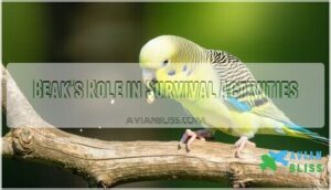 beak's role in survival activities