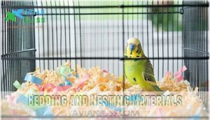 bedding and nesting materials