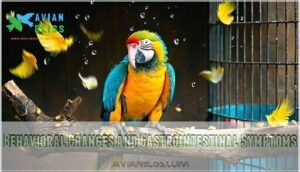 behavioral changes and gastrointestinal symptoms