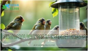 behavioral changes in infected finches