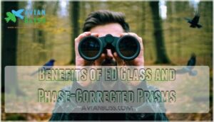 benefits of ed glass and phase-corrected prisms