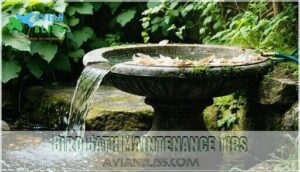 bird bath maintenance tips
