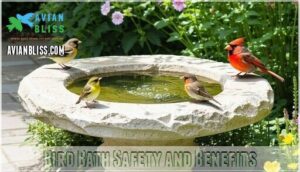 bird bath safety and benefits