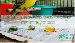 bird diarrhea illness signs