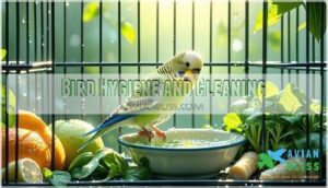 bird hygiene and cleaning