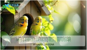 breeding rainbow budgies