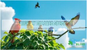 brightly colored species