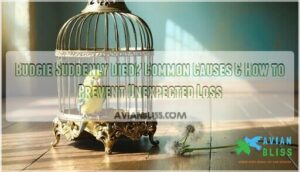 budgie suddenly died