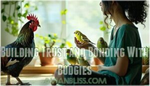 building trust and bonding with budgies