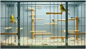 cage dimensions and spacing