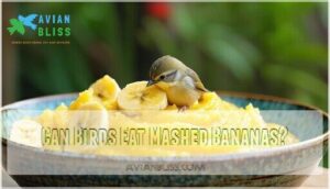 can birds eat mashed bananas
