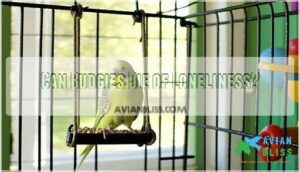 can budgies die of loneliness