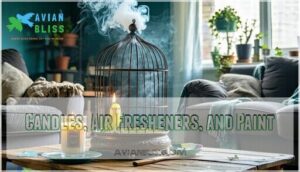 candles, air fresheners, and paint