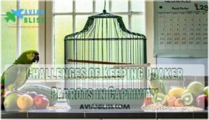 challenges of keeping quaker parrots in captivity
