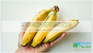 choosing ripe bananas