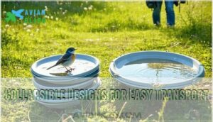 collapsible designs for easy transport