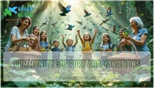 community support and donations