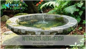 concrete bird baths