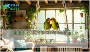 considerations before getting lovebirds