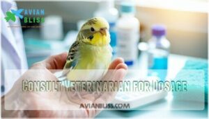 consult veterinarian for dosage