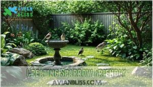 creating sparrow friendly