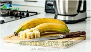 cutting into small pieces