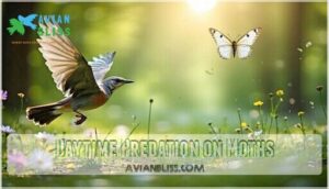 daytime predation on moths