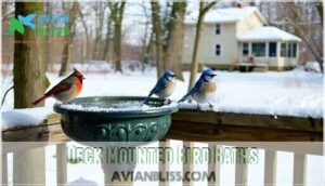 deck mounted bird baths
