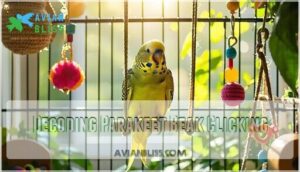 decoding parakeet beak clicking