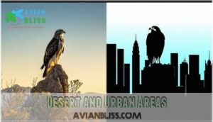 desert and urban areas