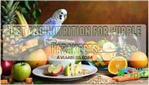 diet and nutrition for purple parakeets