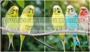difference between budgie and parakeet