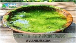 drying out baths periodically