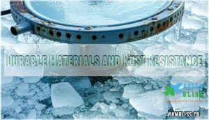 durable materials and rust resistance