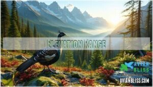 elevation range