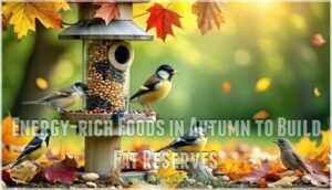 energy-rich foods in autumn to build fat reserves